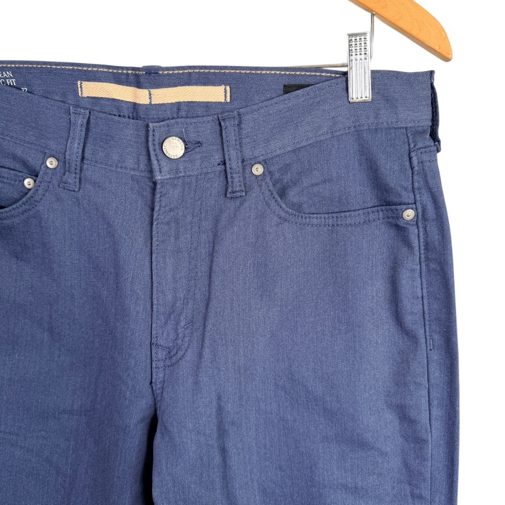 Banana Republic Travel Jean Athletic Fit Mens 32x32 Navy Blue Stretch Pants
